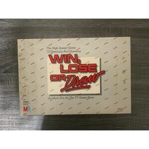 Win, Lose or Draw Vintage Board Game 1987 - USED